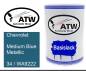 Preview: Chevrolet, Medium Blue Metallic, 34 / WA9222: 500ml Lackdose, von ATW Autoteile West.